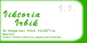 viktoria vrbik business card
